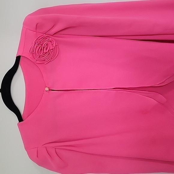 Pink cardigan, pink blouse, size Small - Picture 4 of 6